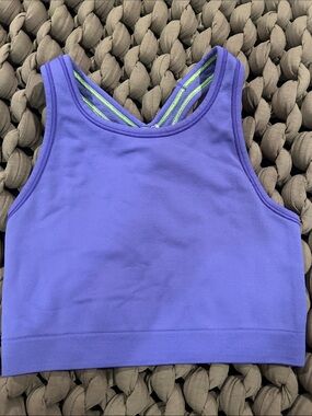 Ivivva Purple Athletic Crop Tank with Strappy Back